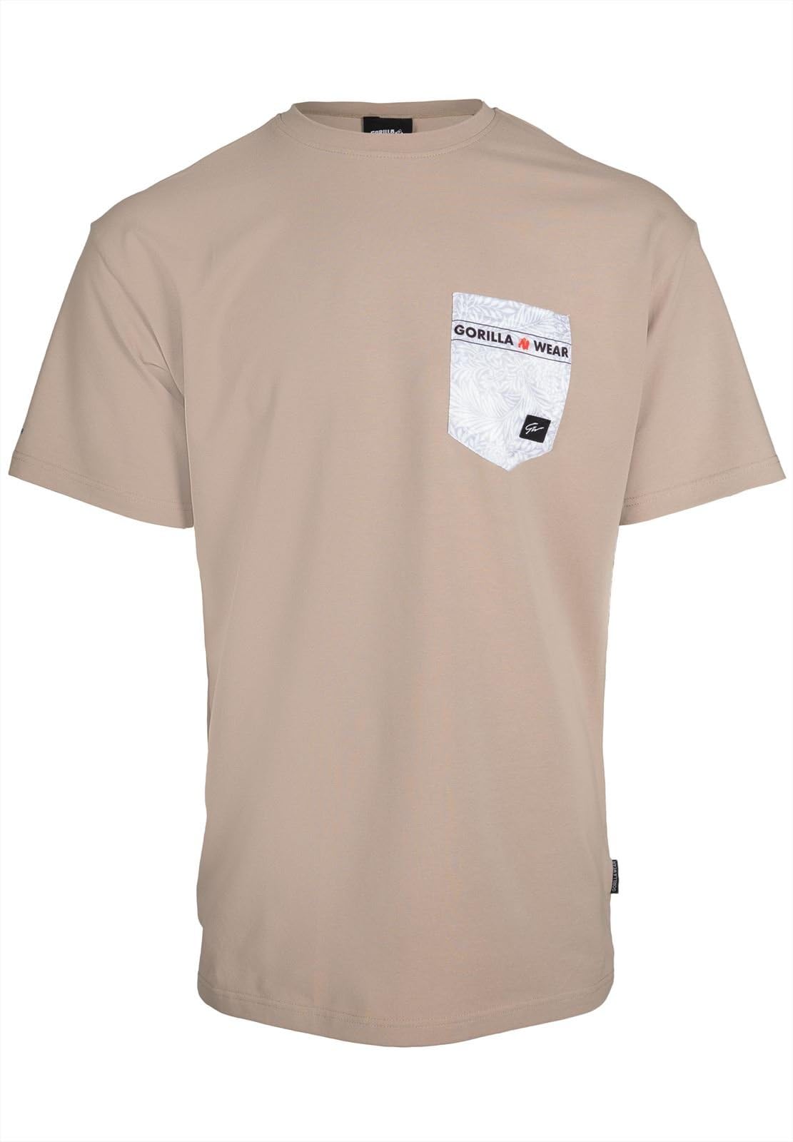 Gorilla Wear Men's Beige Dover Oversized T-Shirt - Xl
