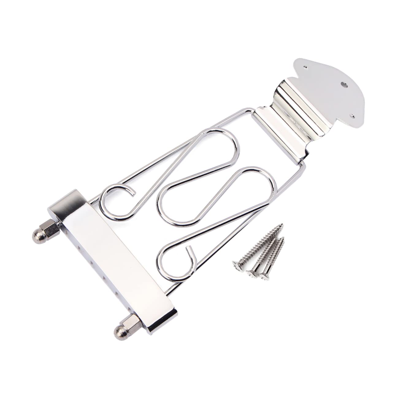 GOOHOCHY Vintage Guitar Bridge Ga411 Tailpiece for 6-string Archtop Jazz with Height-adjustable Bridge