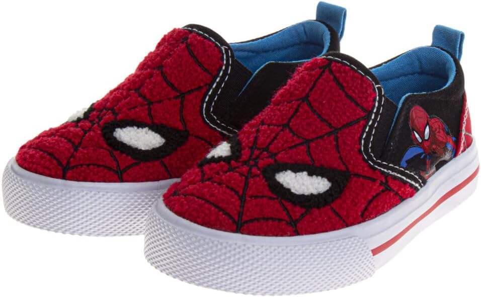 Josmo Shoes Cartoon Lowtop Sneakers Slipon Sneaker Casual Fashion Canvas Shoe Spiderman Sonic TMNT Monsters Inc Cars (Sizes: 5-10 Toddlers / 11-13 Little Kid / 1-4 Big Kids)