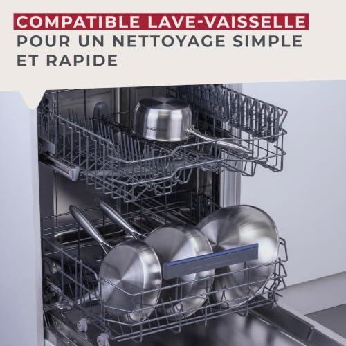 Fackelmann Poêle Triply Inox 18/10 20 cm Tous Feux Sans PFAS – vue 9