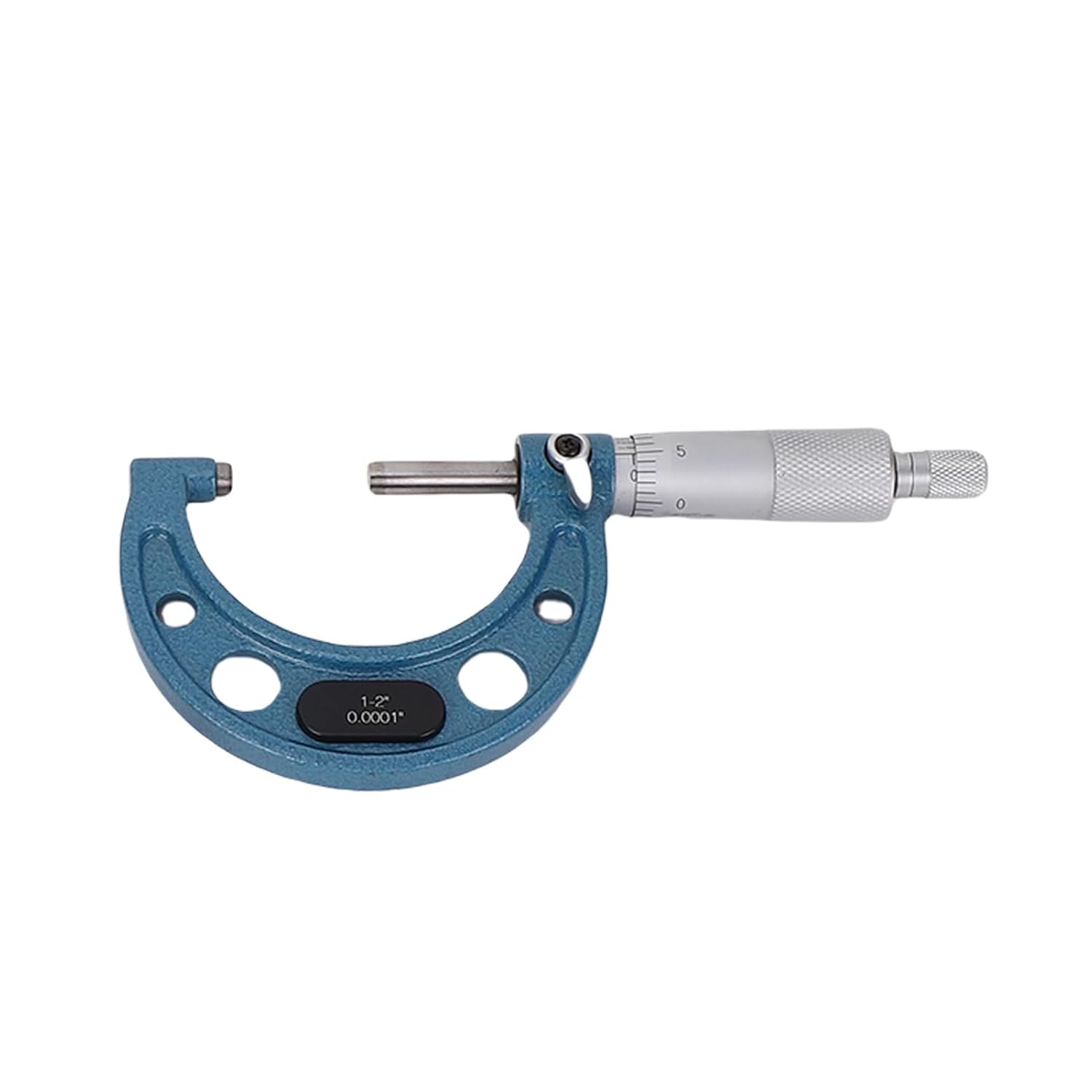 Fafeicy Outside Micrometer Set 0-4 Inch 0.0001in Graduation Machinist Tool with Carbide Anvil and Storage Box for Measurement