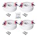 ZOSI 4 Pack 100ft (30 M) 2-in-1 Video Power Cable, BNC Extension Surveillance Camera Cables for Security Camera DVR Systems (White)