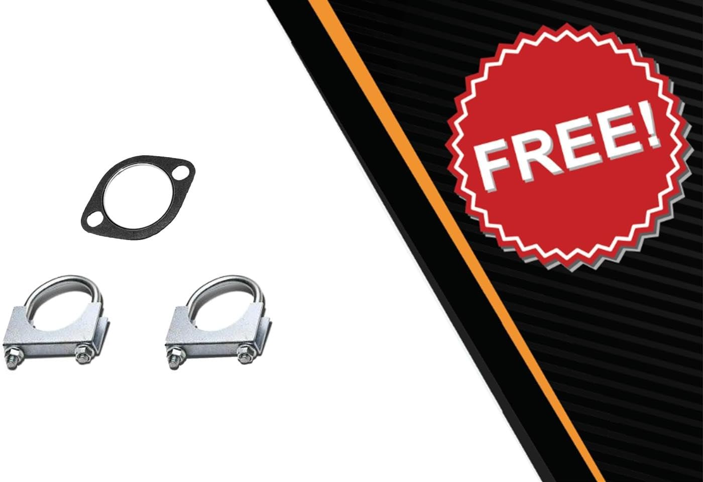Exhaust Resonator Pipe Compatible for 2008-2019 Nissan Rogue 2.5L | Stainless Steel | Northeastern Exhaust | Free Gasket and Clamps Included | Automotive Replacement Part