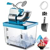 SmarketBuy Commercial Snow Cone Machine 110V Ice Crusher 396.8LBS/H Productivity Stainless Steel Dou