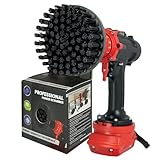 Kornely™ Spazzola Premium per Trapano - Ultra Rigida, Nera, 13 cm. Spazzola di Pulizia Professionale. Non Graffia le Superfici. Adatta per Pulire Griglie, Pietre, Mattoni e Piastrelle da Esterno