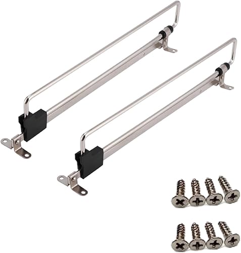 Ragyzity Toallero retráctil de alta resistencia para armario, barra extraíble para armario, toallero retráctil, riel extensible, barra de armario