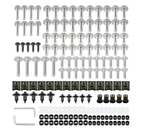 Kit de boulons de carénage argent anti-vibration pour restaurer le carénage Ducati 999S