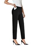 Ankle Dress Pants Women High Waisted Work Travel Pants with Pockets Stretchy Business Casual Slacks