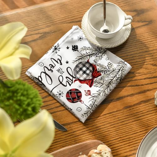 Servilletas de Tela Horaldaily Navidad 18x18 Inch Set 12 miniatura 6