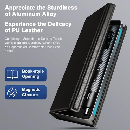 Precision Electric Screwdriver Set with LED Screen, 36 in 1 Mini Rechargeable Battery Repair Tool Kit with 0.3N.m Torque, Leather Aluminum Case, Micro Cordless Power Driver for iphone PC Watch DIY - Thumbnail 3