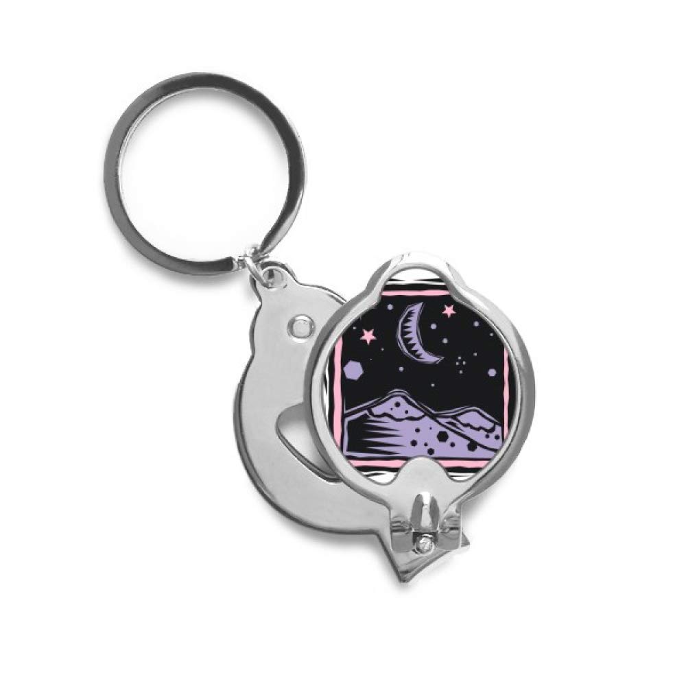 Coupe-ongles violet lune étoile DIYthinker coupe-ongles de poche