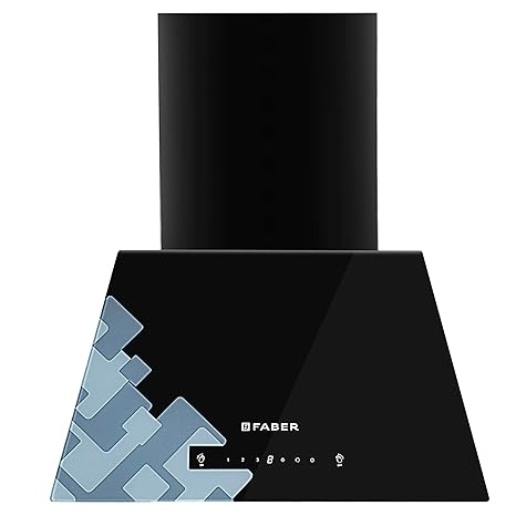 Faber 60 cm, 1200 m3/hr Auto-Clean Chimney (HOOD JARVIS HC SC BK 60, Baffle filter, Touch & Gesture Control, Black)