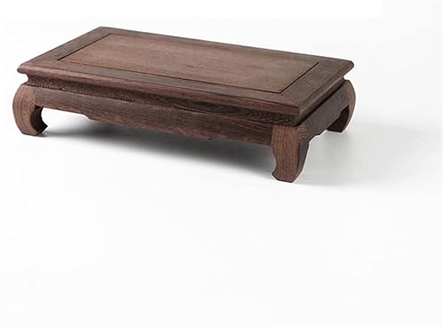 ATAAY Plant Stand, Pedestal Flower Pots Wooden Vase Base Plant Stand for Indoor Outdoor Plants Flower Holder for Home Decor Wooden Bonsai Base Buddha