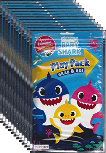 Baby Shark Pinkfong Grab and Go Play Packs (Pack of 12)