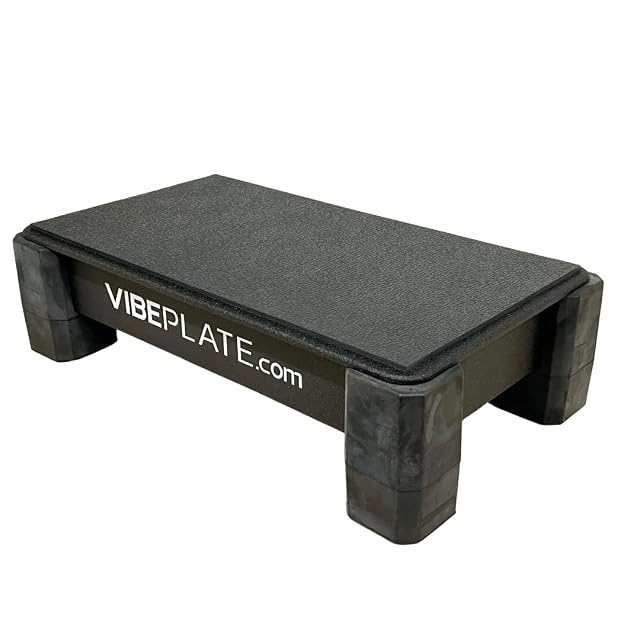 Rev Vibration Plate Made in USA Commercial-Grade Linear Vibration Quiet Motor 1000 lb Max Whole Body Vibration Platform