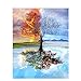 Produktbild KCHUEAN 1000 Teile Puzzles Rätsel Für Erwachsene Frühling Sommer Herbst Winter Baum Dekoration Für Das Heimenspiel Lernspielzeug Für Kinder Und Erwachsene