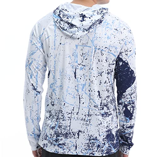 Image of Men's UPF 50+ Sun Protection Hoodie Shirt Long Sleeve SPF Fishing Outdoor UV Hiking Lightweight Shirts