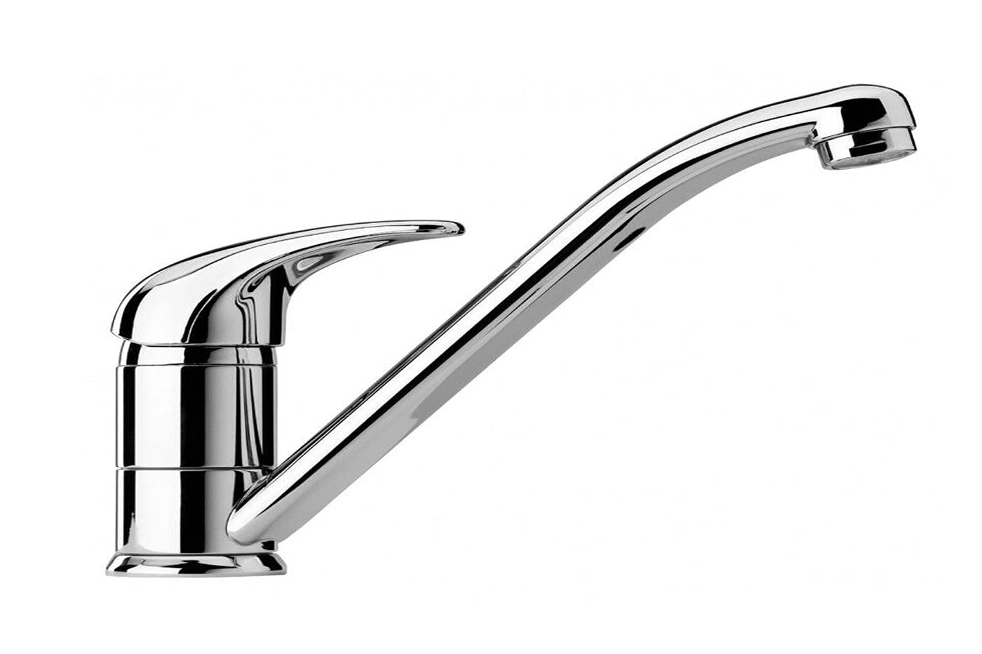 DRIWEI Rubinetto Miscelatore Cucina Canna Bassa Monocomando, Cromato