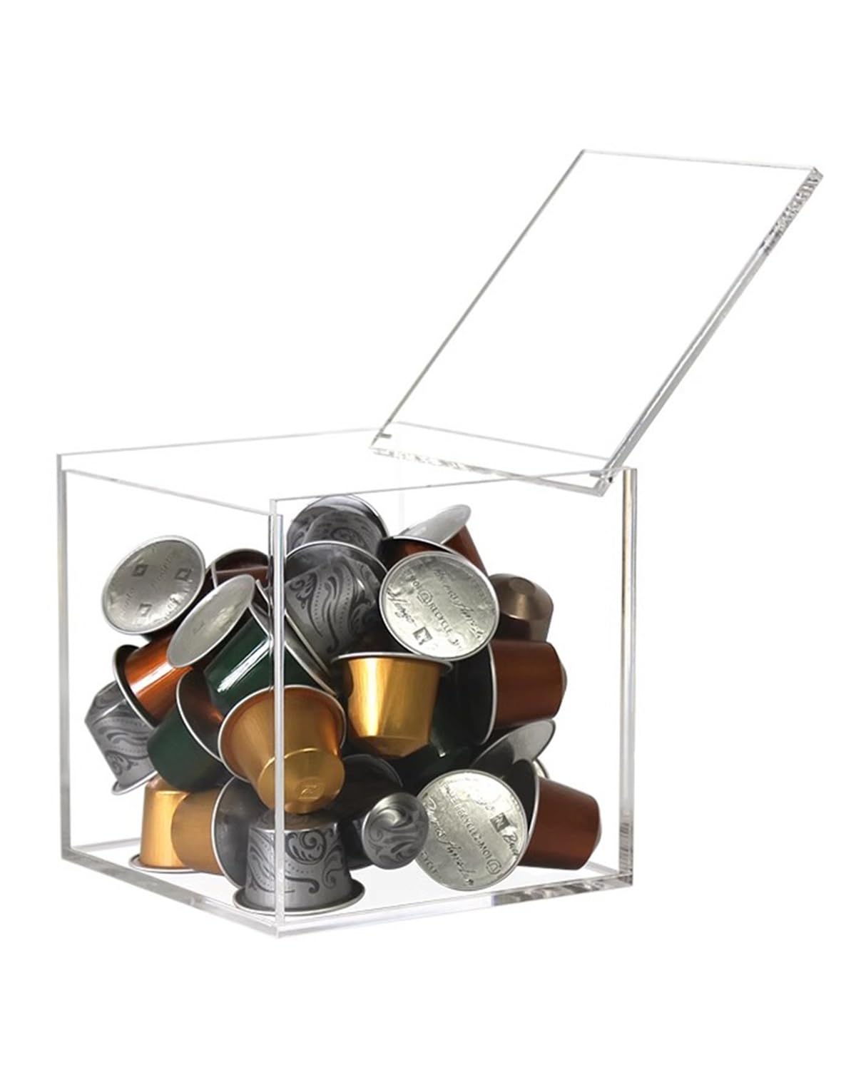 Pudełka Akrylowe Gabloty Hobbyjskie o Zwiększonej Grubości 4,5 mm, Bezszwowa Przezroczysta Osłona Przechowawcza na Duże Perfumy, Zabawki, Książki, Buty i Karty(50x50x50 cm/20x20x20 in)