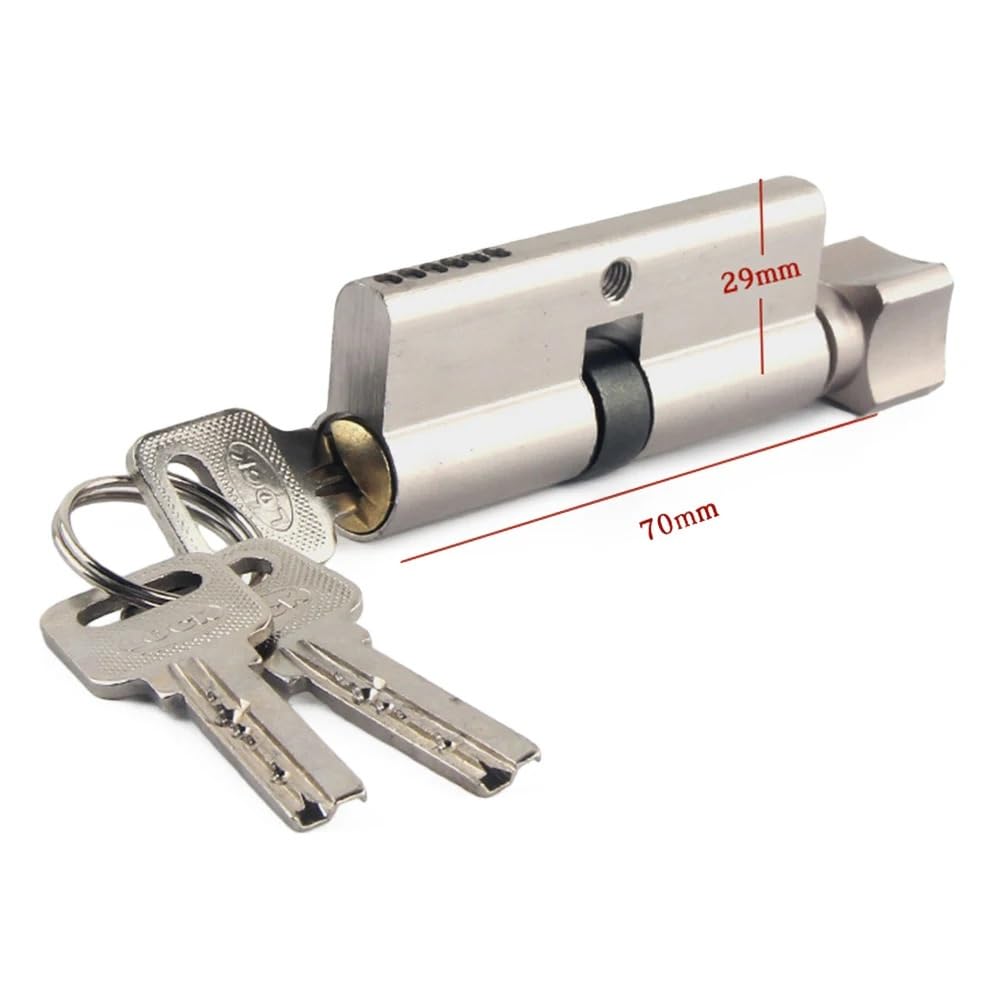 Cerradura de cilindro europeo, barril de puerta de latón y aluminio de aleación de 70mm for entrada antirrobo de dormitorio interior