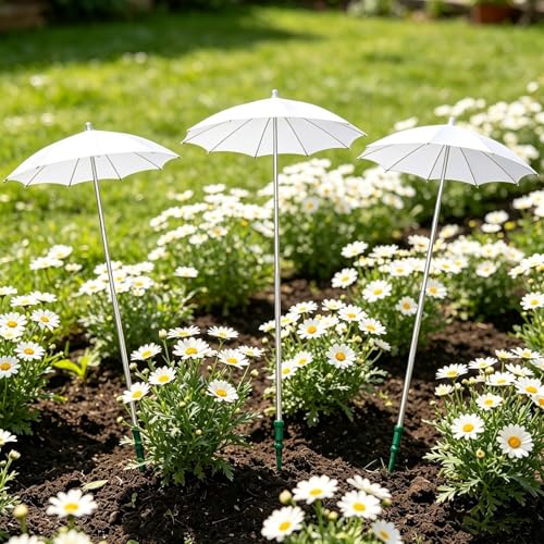Parapluie semis mini auvent compact rétractable couverture réglable 3 pcs