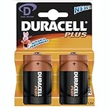 Duracell 49513 Alkaline Batterie Plus Power, Mono D, 2er Blister