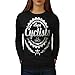 wellcoda Arrabbiato Ciclista Freddo Slogan Donne Maglietta a Maniche Lunghe Bicyclette Progettazione Casual