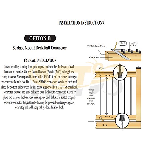Mtb 3/4 Inch Round X 26 Inch Length Staircase Deck Balusters Standard Plain Black Coated For Stair/Deck/Porch Pack Of 10 #TOP2