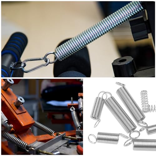 Baxcdyswe 200 Stück Feder Sortiment Set Kit, Verschiedene Zugfeder, Edelstahl Druckfeder und Zugfedern 20 Größen in Praktischer Aufbewahrungsbox für Werkzeuge & Geräte, Handwerkzeuge, Automotive