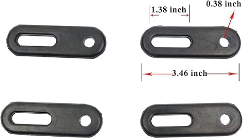Miniatura 3 de Chikia Hisun - Correas de capó para puerta, bisagra de goma, repuesto para Yamaha Rhino Hisun UTV 500 700, Massimo 500 700, Axis 500 700, Coleman