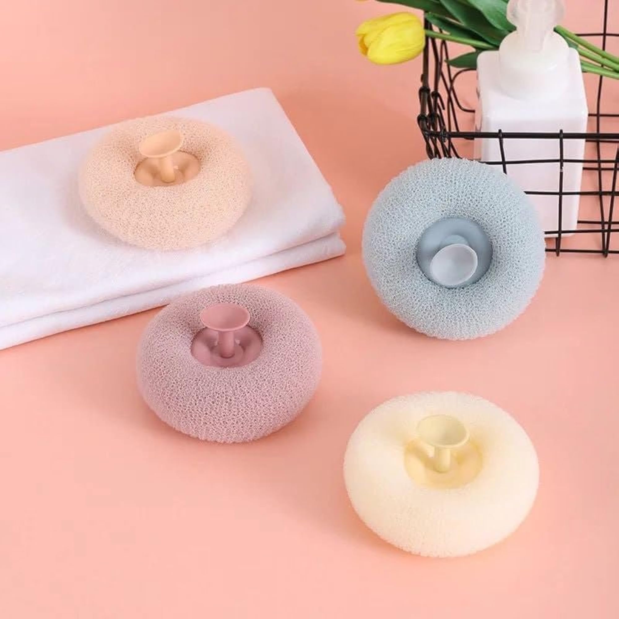 Ultra Soft Bath Shower Scrub Sponge for Gentle Cleansing
