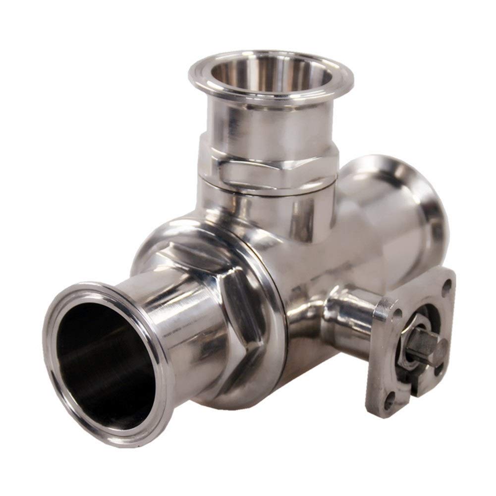 VSPPJYFG Ball Valve Hot And Cold Water Stop 38 51 Pneumatic Fast-loading Three-way Ball Valve 304 Stainless Steel T Type Ball Valve