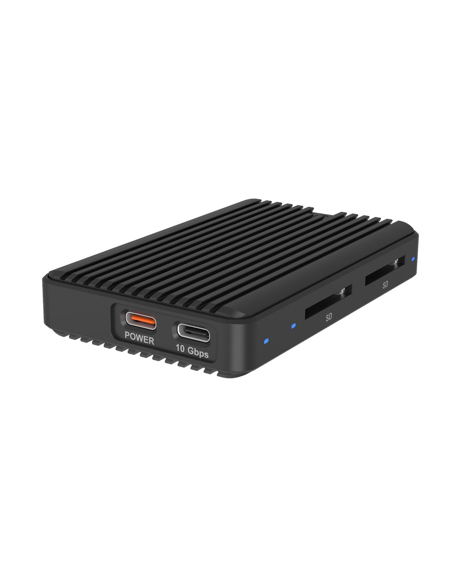 ICY Box M.2 NVMe & SATA SSD obudowa z czytnikiem kart SD, (USB 3.2 Gen 2 Type-C 10 Gbit/s), 2X SD UHS-II 4.0, aluminium, radiator, do 2280 M-Key, IB-CR602M-C31