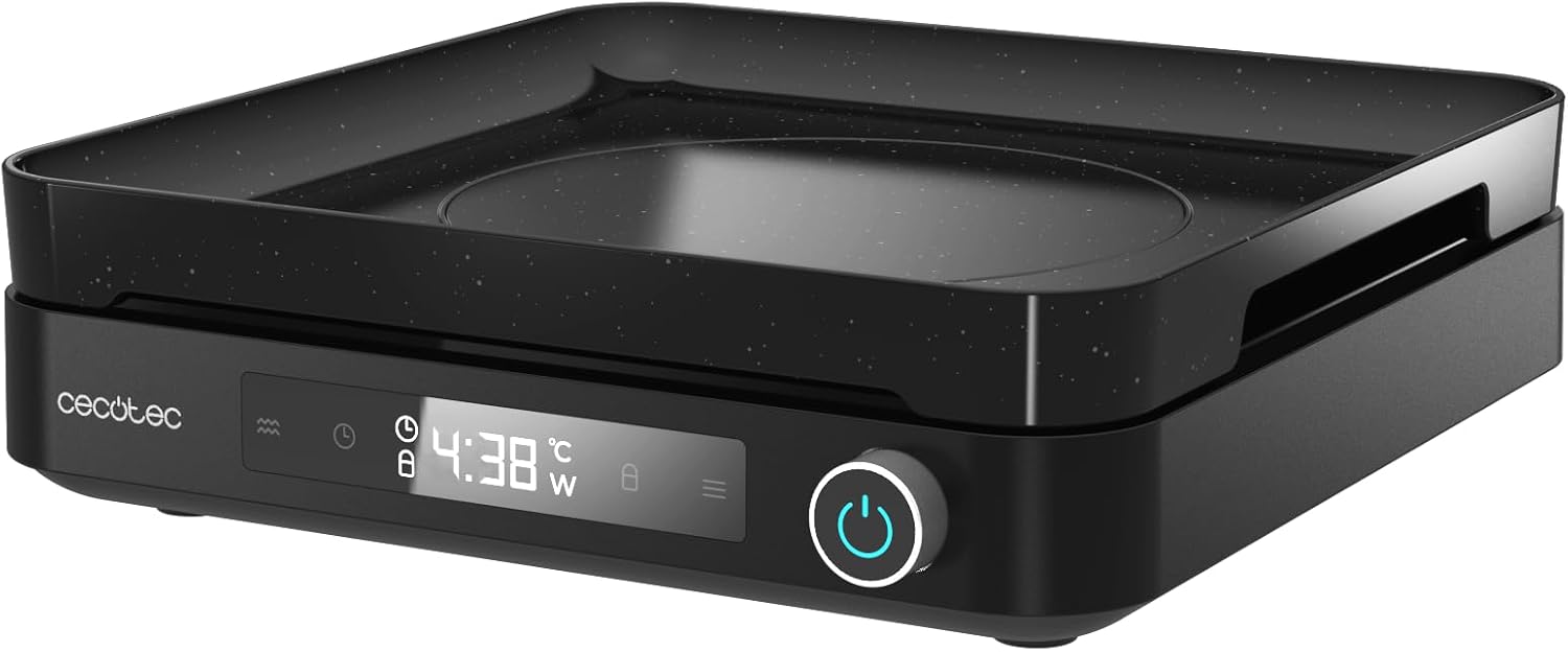 Piano cottura a induzione digitale Cecotec Full Magma Grill con accessorio grill attaccato