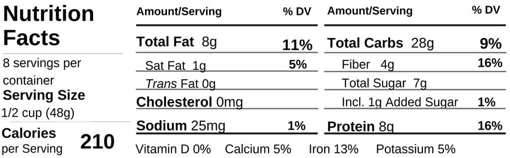 Zego Foods Organic Superfood Oatmeal & Muesli, Certified Gluten Free (Apple Cranberry) Bundle of 5 Bags (65oz Total)