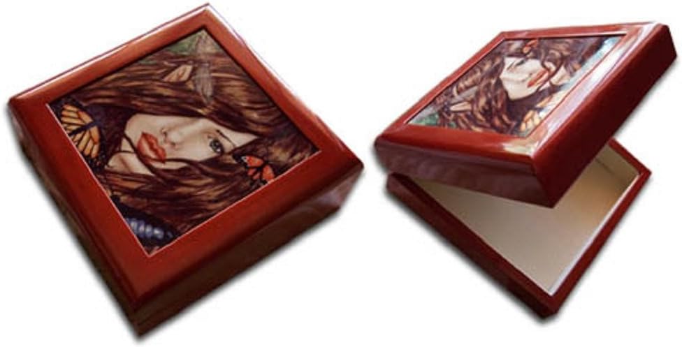 Nedda Shishegar Aria Butterfly Fairy Dragonfly Tile Jewelry Box