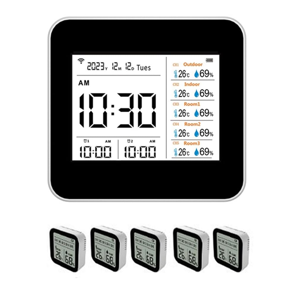 Littimoon 13 in 1 Tuya WiFi Intelligent Thermometer Hygrometer Indoor Accurate Temperature Humidity Gauge Monitor