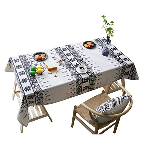 Nappe bohème en coton lin pour moments de détente autour de la table basse