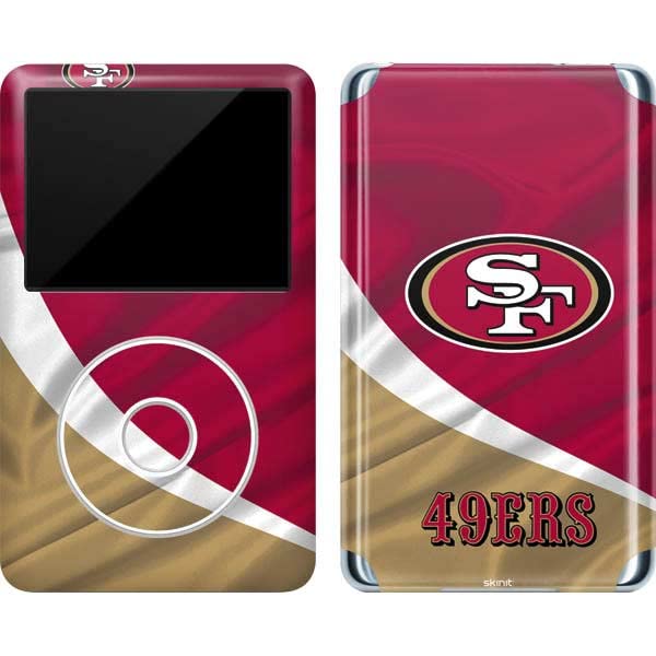 Skinit Decal MP3 Player Skin Compatible with iPod Classic (6th Gen) 80GB - Officially Licensed NFL San Francisco 49ers Design