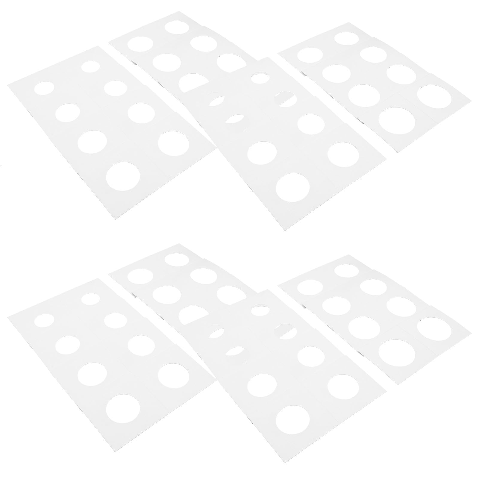 BESPORTBLE Lot de 400 Porte-Monnaie en Papier pour Collectionneurs 8 Tailles Assorties Conteneurs à Pièces de Monnaie Organisateurs de Pièces pour Stockage et Protection de Collection