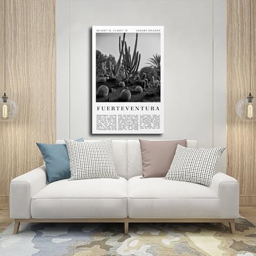 Poster Fuerteventura Espagne toile moderne pour raviver un mur blanc de salon
