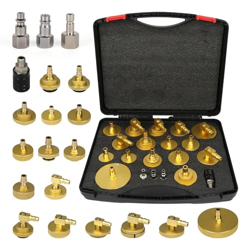 AUTOOL Master Cylinder Bleeder Kit 17PCS Brake Pressure Bleeder Brake
