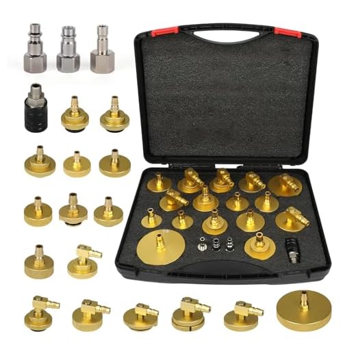 AUTOOL Master Cylinder Bleeder Kit 17PCS Brake Pressure Bleeder Brake System Fluid Bleeder Adapters for Most Vehicles Brake Fluid Bleeding