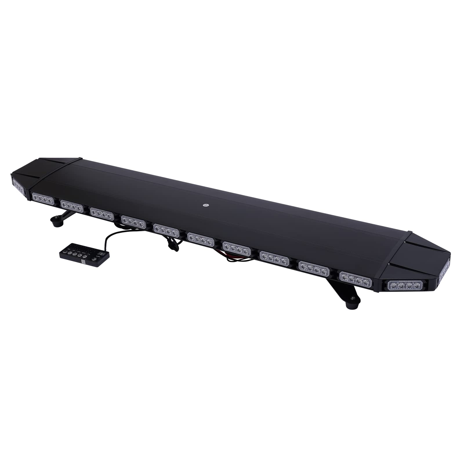 Strobe Light Bar, Amber White LED Emergency, Beacon Warn Tow Truck Waterproof Fits for Safety Construction/Vehicles/Tow & Trucks Pickup (47