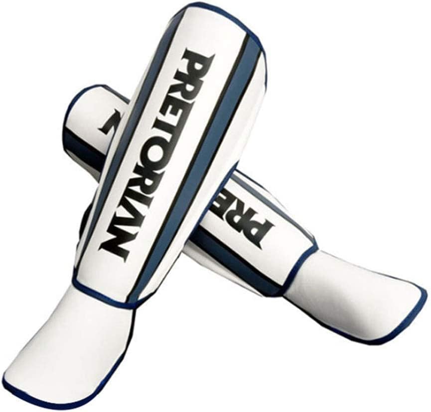 Shin Guards MMA Shin Guard Leg Guards MMA Muay Thai Fighting Grappling Kickboxing Training Martial Arts Elbow Pads Foot Pads-White||M