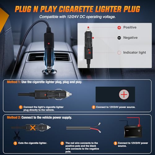 Nilight Magnetic Marine Boat Light Remote Control LED Spotlight 50W 4800LM 12V-24V 360° Rotating for Yachts Truck SUV UTV Tractors Offroad Hunting Search by Nilight - Image 5