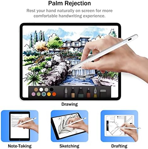 Cisteen Pro Pencil do iPada (2022-2018) ze wskaźnikami LED, czujnik pochylenia, odrzucenie dłoni, rysik do Apple iPad 10/9/8/7/6. generacji, iPad Air 5th/4th/3rd Gen, iPad Pro 11 i 12,9 cala, iPad