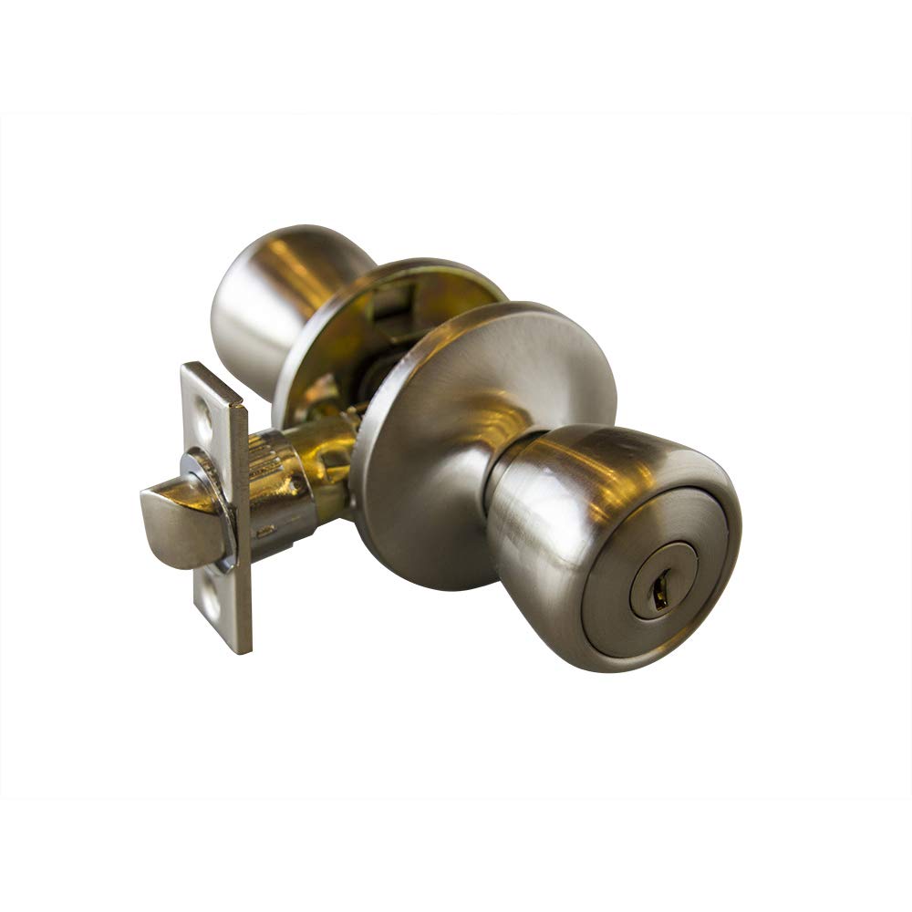 Design House728394 Terrace 6-Way Universal Entry Door Knob, Satin Nickel, 1
