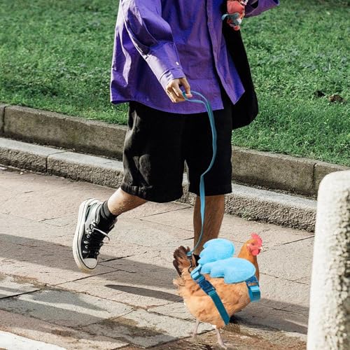 Image of Chicken Walking Harness and Leash, Adjustable Duck Training Rope, Suitable for Small Chicken Chick Duck Poultry Hen - XS