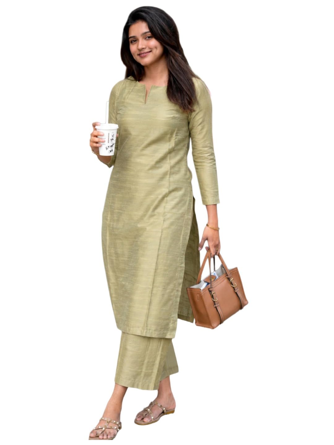 anni designer Women's Viscose Solid Straight Kurta with Palazzo | Ethnic Co Ord Set for Women Stylish Matching Outfit | Designer Kurti Palazzo Set Women's Ethnic Clothing Indian Fashion Wear-picture-20
